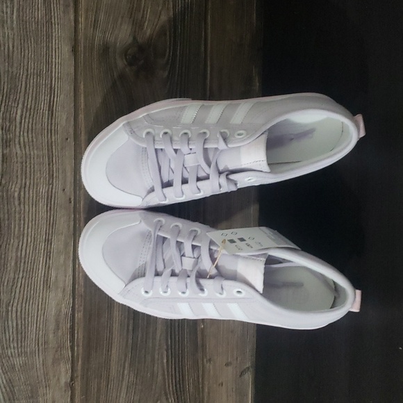 New Adidas Nizza Platform Light Purple Sneakers - Picture 8 of 12
